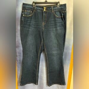 Lane Bryant high rise bootcut jeans, tighter tummy technology 18 short